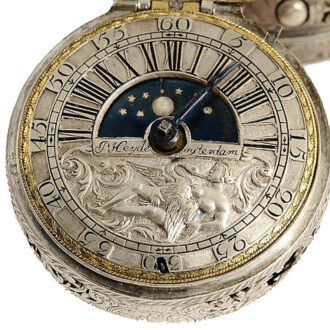Dutch self strike watch with day and night indicator Circa 1690