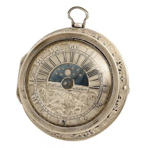Dutch self strike watch with day and night indicator Circa 1690