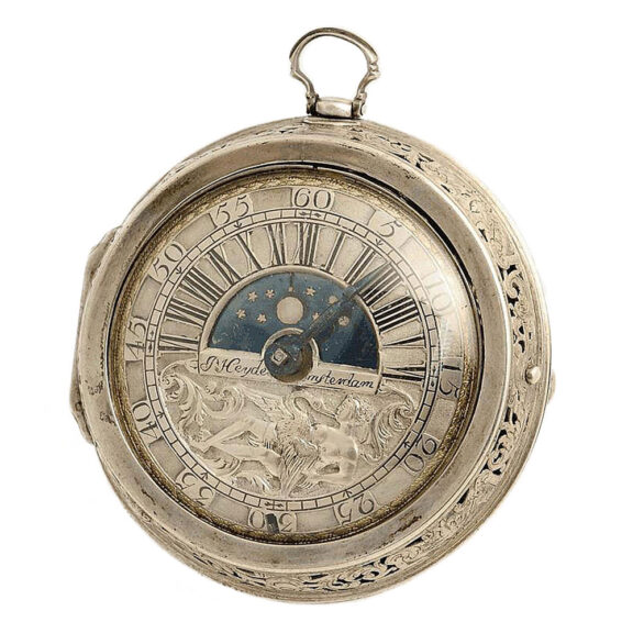 Dutch self strike watch with day and night indicator Circa 1690