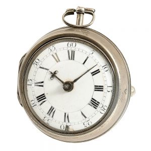 Dutch pair cased verge pocket watch 