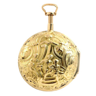 English half quarter repeating Repoussé pocket watch Circa 1780