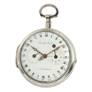 German pocket watch with calendar and 24h indicator Circa 1790