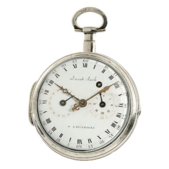 German pocket watch with calendar and 24h indicator Circa 1790