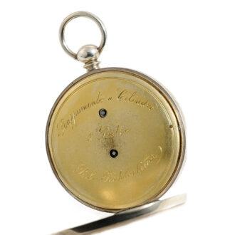 Italian pocket watch with retrograde minute indication Circa 1880