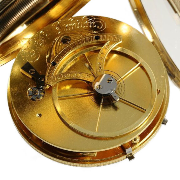 Swiss gold-plated watch with “Debaufré” escapement Circa 1828 Swiss gold-plated watch with “Debaufré” escapement Circa 1828