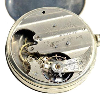 Swiss rare nickel gentleman's pocket watch Circa 1900 Swiss rare nickel gentleman's pocket watch Circa 1900