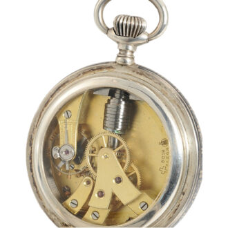 Swiss pocket watch with patented wind mechanism Circa 1880