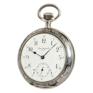 Swiss pocket watch with patented wind mechanism Circa 1880