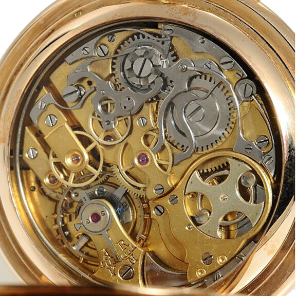 Swiss repeating chronograph with moon phase Circa 1900 Swiss repeating chronograph with moon phase Circa 1900