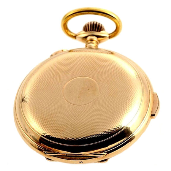 Swiss repeating chronograph with moon phase Circa 1900 Swiss repeating chronograph with moon phase Circa 1900