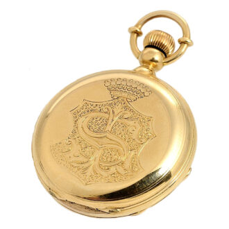 Swiss watch with lid winding "Demi Chronometre" Circa 1880