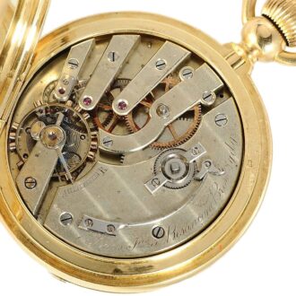 Swiss watch with lid winding "Demi Chronometre" Circa 1880