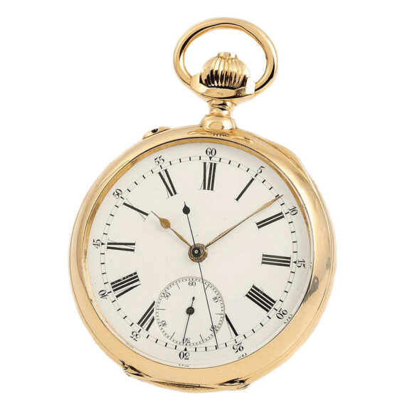 Swiss pocket watch with jumping centre seconds Circa 1890