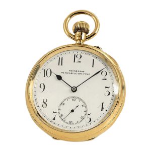 English precision lever with 52½ minute carrousel Circa 1930