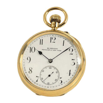 English precision lever with 52½ minute carrousel Circa 1930