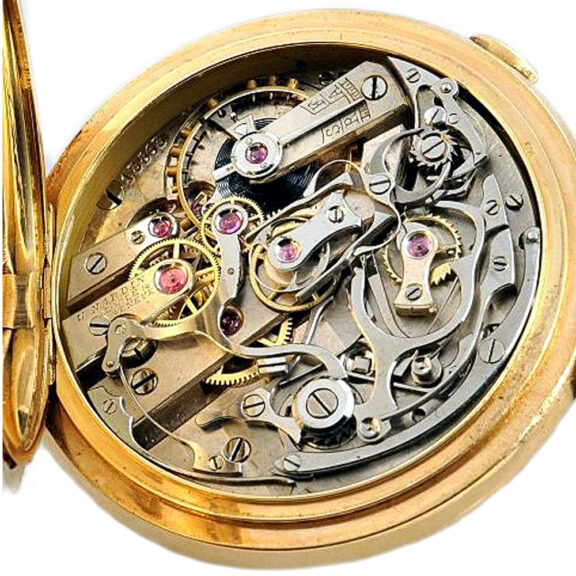 Swiss deck watch with split seconds chronograph Circa 1890 Swiss deck watch with split seconds chronograph Circa 1890