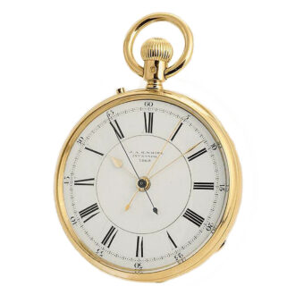 English watch with chronograph and centre seconds Circa 1876