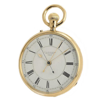 English watch with chronograph and centre seconds Circa 1876