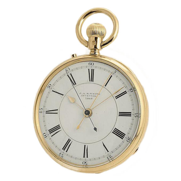 English watch with chronograph and centre seconds Circa 1876