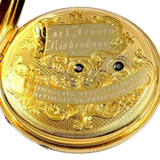 Danish watch with double wheel duplex escapement Circa 1840