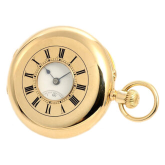 Swiss rare half hunting cased gold pocket watch Circa 1905