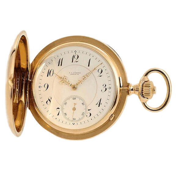 German gold Glashütte gentleman's pocket watch Circa 1901