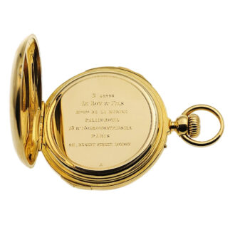 Swiss minute repeating Seconde Morte pocket watch Circa 1960