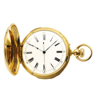 Swiss minute repeating Seconde Morte pocket watch Circa 1960