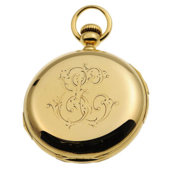 Swiss minute repeating Seconde Morte pocket watch Circa 1960