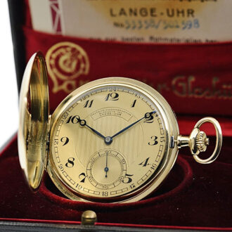 German gold hunting cased watch in original box Circa 1931 German gold hunting cased watch in original box Circa 1931
