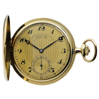 German gold hunting cased watch in original box Circa 1931