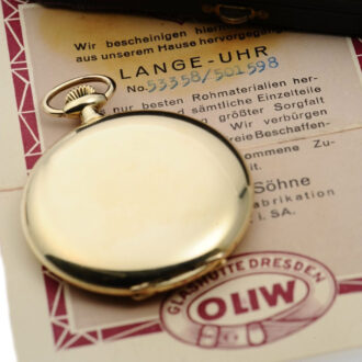 German gold hunting cased watch in original box Circa 1931 German gold hunting cased watch in original box Circa 1931
