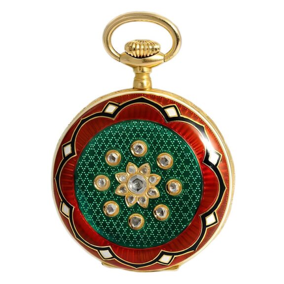 Swiss 18K gold lever made for the Ottoman market Circa 1890 Swiss 18K gold lever made for the Ottoman market Circa 1890
