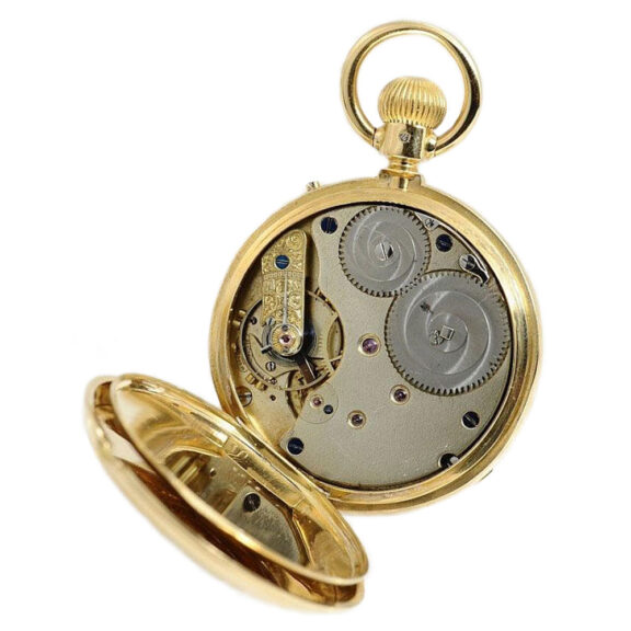 German rare 18K gold Glashütte pocket watch Circa 1890 German rare 18K gold Glashütte pocket watch Circa 1890