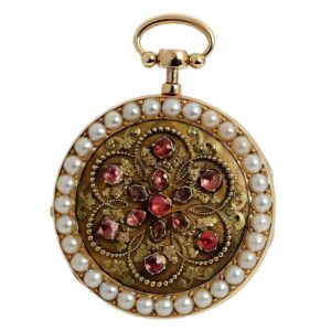 Swiss decorative quarter repeating lady's pocket watch Circa 1820