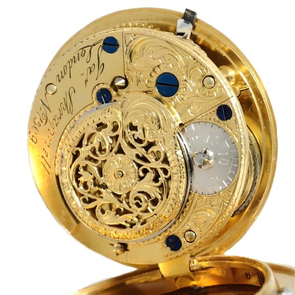 English gold watch with corresponding chatelaine Circa 1780 English gold watch with corresponding chatelaine Circa 1780