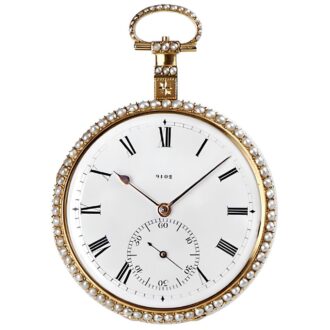English gold enamel watch for the Chinese market Circa 1815