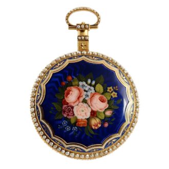 English gold enamel watch for the Chinese market Circa 1815