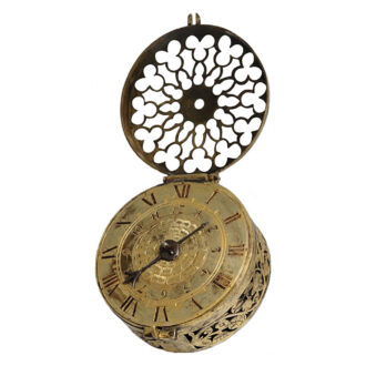 German brass one handed self strike coach watch Circa 1660