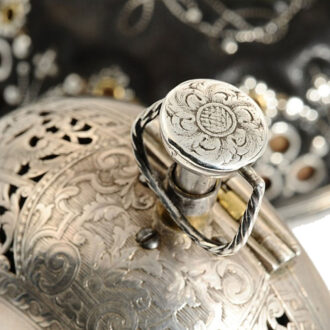 English open faced quarter repeating coach clock Circa 1710