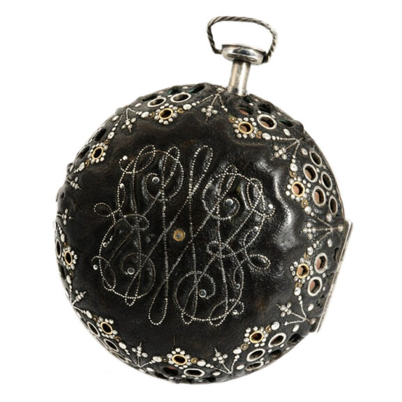 English open faced quarter repeating coach clock Circa 1710 English open faced quarter repeating coach clock Circa 1710