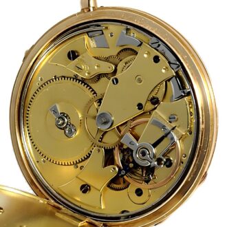 Rare German 18K gold quarter repeating watch Circa 1820