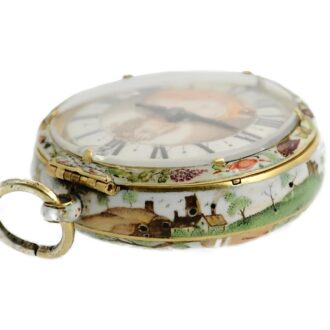 English gold and enamel pre-balance verge watch Circa 1640