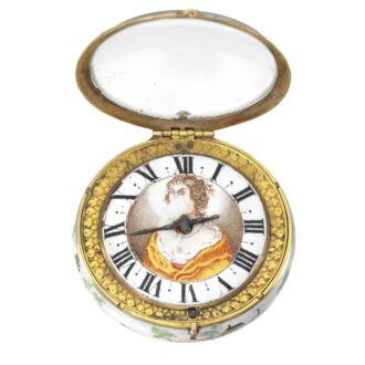 English gold and enamel pre-balance verge watch Circa 1640