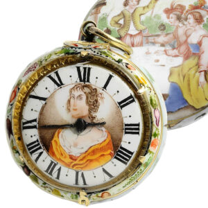 English gold and enamel pre-balance verge watch Circa 1640