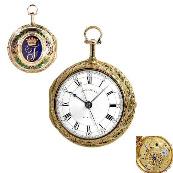 English watch with á toc striking mechanism Circa 1773 English watch with á toc striking mechanism Circa 1773
