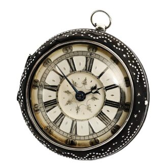Early English silver balance spring verge pocket watch Circa 1675
