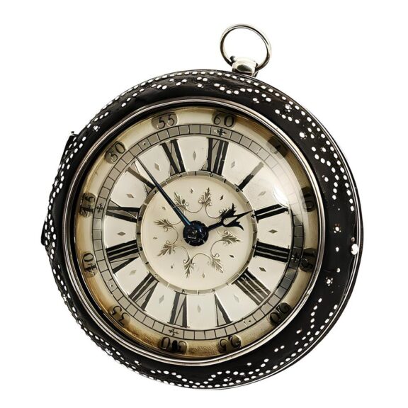 Early English silver balance spring verge pocket watch Circa 1675 Early English silver balance spring verge pocket watch Circa 1675