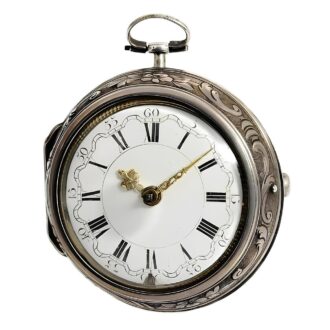 Dutch rare pair cased watch with mock pendulum Circa 1720