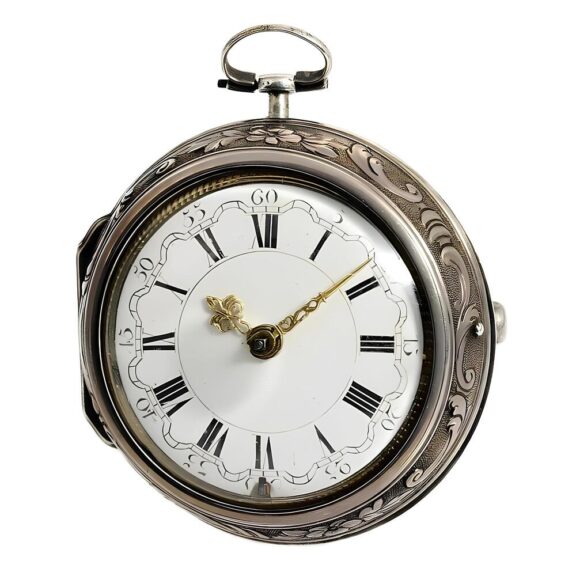 Dutch rare pair cased watch with mock pendulum Circa 1720 Dutch rare pair cased watch with mock pendulum Circa 1720